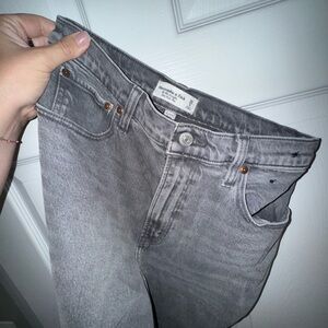 Abercrombie & Fitch Gray High-Rise Jeans